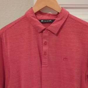 Travis Mathew Red Golf Polo
